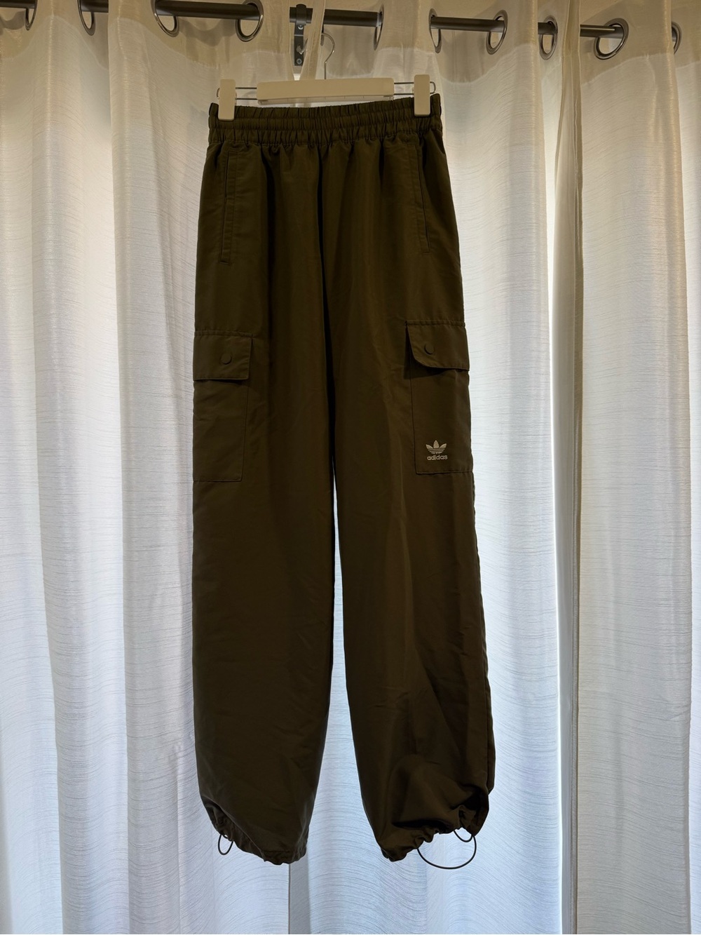 Adidas womens Olive Cargo Track Pants